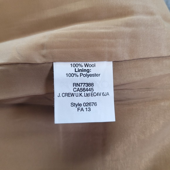 J. Crew No. 2 Pencil Skirt Womens 2 Tan Wool Quiet Luxury - Picture 6 of 7